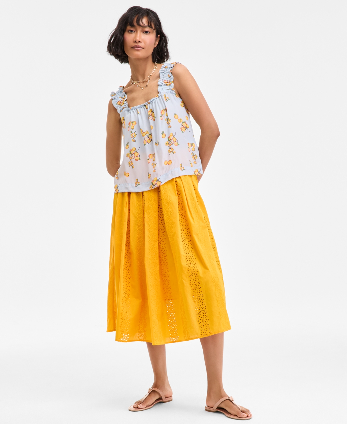 On 34th Women's Ruffle-strap Tank, Exclusively At Macy's
