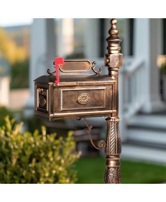 Decorative Large Mailbox with Post for Stylish and Durable Outdoor Mail Storage