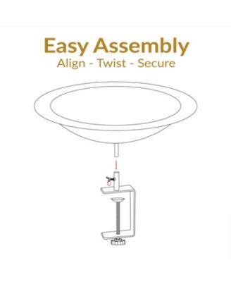 Outdoor Deck-Mounted Bird Bath or Bird Feeder with Copper Finish - 12"