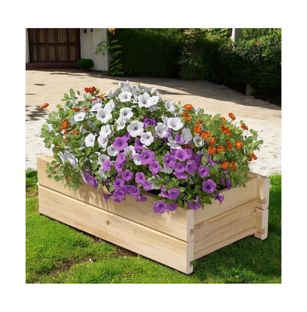 Natural Unfinished Cedar Wood Planter Box