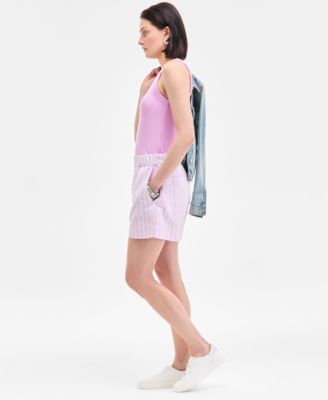 Women's Multi Stripe Pull-On Shorts, Exclusively at Macy's