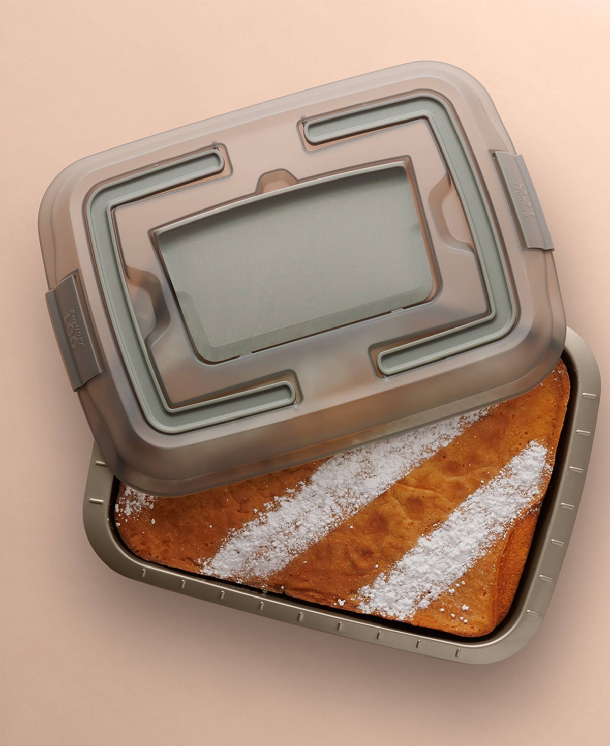 Berghoff Balance Nonstick Carbon Steel 15" Covered Cake Pan Set In Green