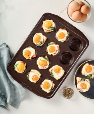 Symmetry Nonstick Chocolate Brown 12-Cup Muffin Pan