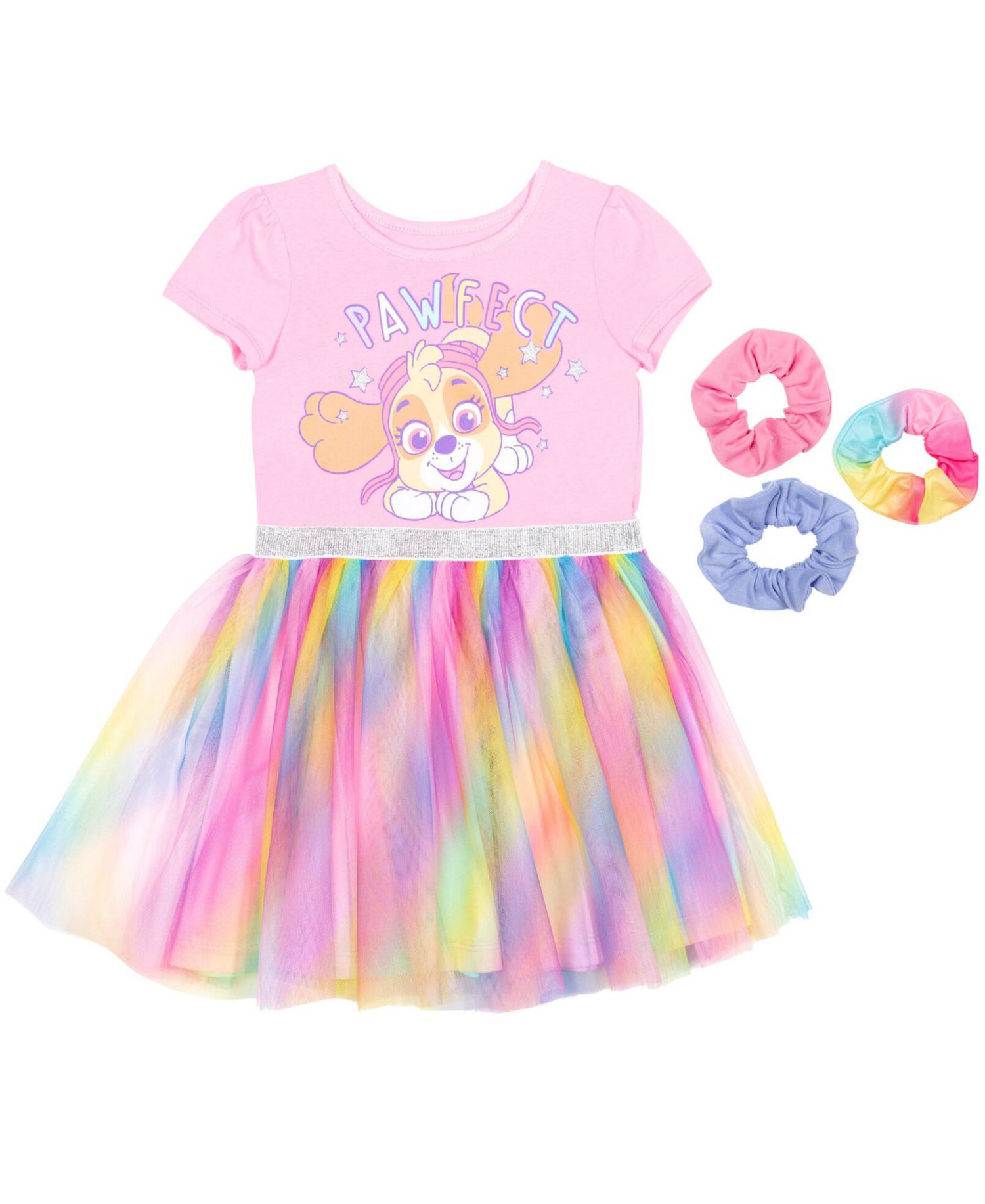 Girls Skye Tulle Dress and Scrunchies