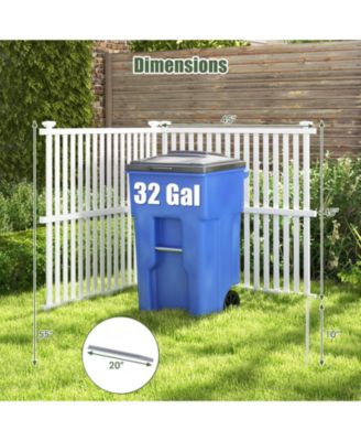 Air Conditioner Fence Panel with Metal Ground Stakes for Outside