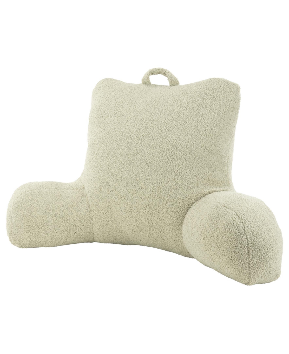 Arlee Home Fashions Sutton Place Teddy Plush Backrest Pillow, 33" X 18" In Taupe