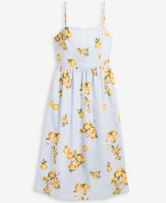 Women's Printed Cutout-Back Midi Dress, Exclusively at Macy's