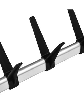 Telescopic Shoe Rack with Rods Aluminum