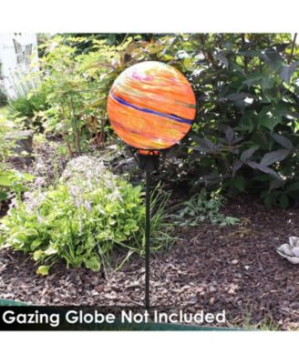 Outdoor In-Ground Steel Gazing Globe Stand – 24"