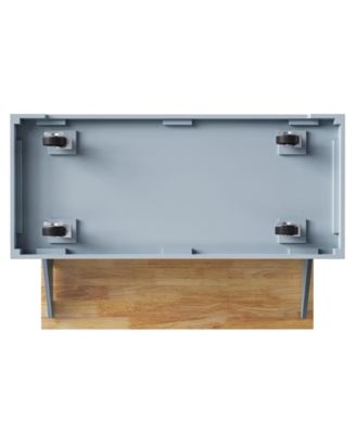 54" Kitchen Island Cart, Drop Leaf, Storage