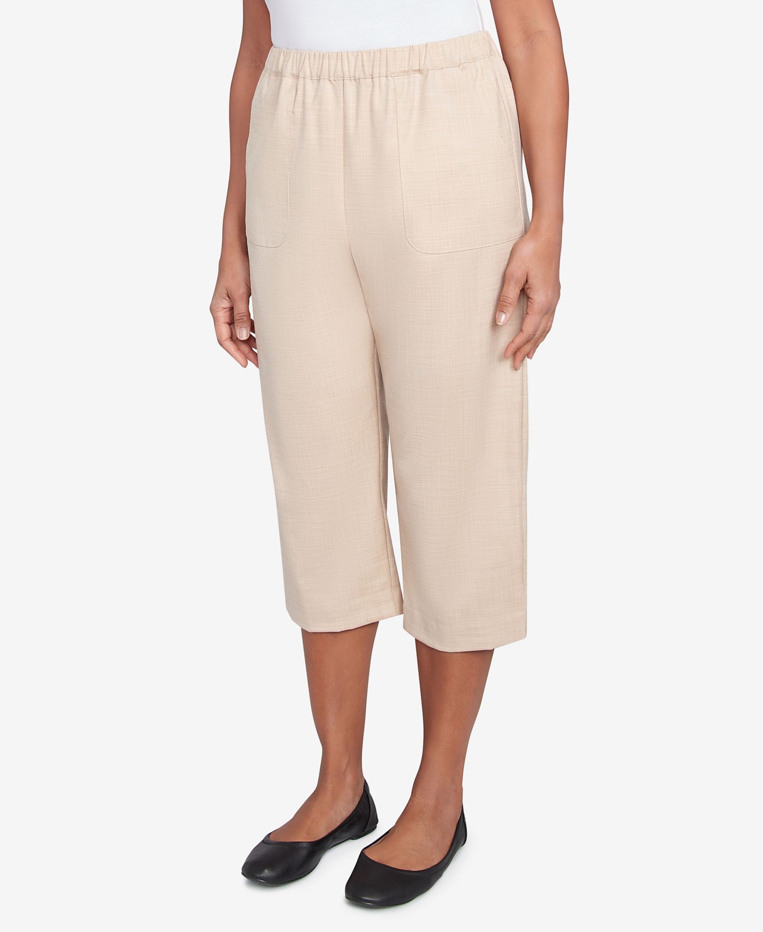 Women's Catalina Island Patch Pocket Elastic Waistband Capri Pants