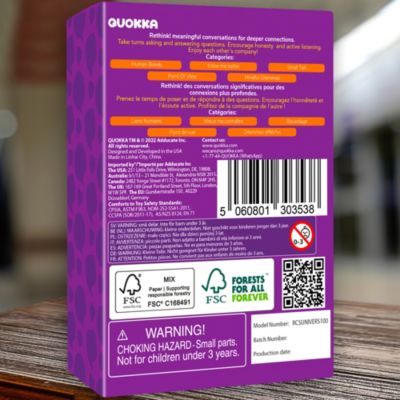 Conversation Cards Game - Universal Edition - 500 Questions - Share Thoughts