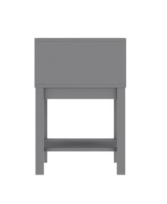 Samuel Kids Single-Drawer Night Stand With Solid Wood Frame, Side Table For Kids Bedroom With Open Shelf