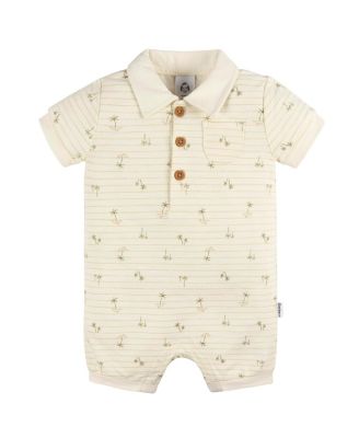 Baby Girls Collared Romper