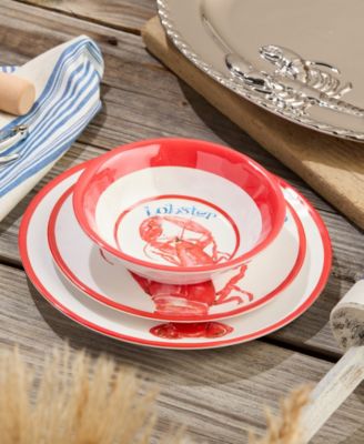 Beach House Lobster Melamine 6-Pc. All-Purpose Bowls, Service For 6