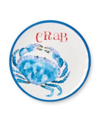 Beach House Crab Melamine 6-Pc. Salad Plates, Service For 6