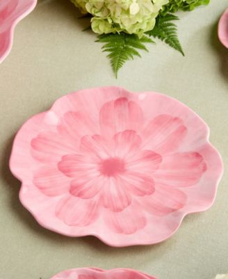 Wildflower 3-D Floral 4-Pc. Dinner Plates, Service For 4