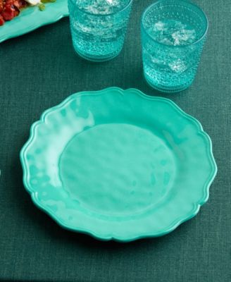 Isabella Crackle Melamine 4-Pc. Dinner Plates, Service For 4