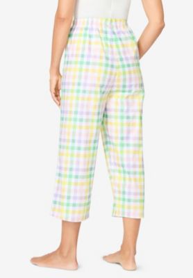 Plus Size Dreams and Co. Woven Sleep Capri Pant