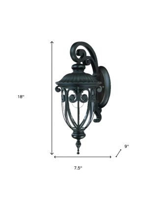 Dark Brown Hanging Goblet Wall Light