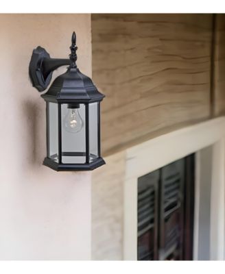 Adjustable Swing Arm Wall Light with Clear Glass Shade for Home Decor