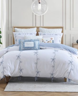 Sasha Bows 2-Pc. Duvet Cover Set, Twin