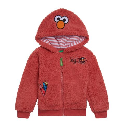 Худи Sesame Street Cosplay Fleece Zip-Up для мальчиков-малышей, цвет: Алый красный