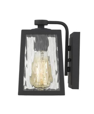 Classic Glass Panel Outdoor Wall Sconce for Patio and Garage