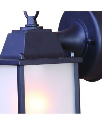 Hanging Frosted Glass Lantern Wall Light – Decorative Lighting for Garden & Walkways