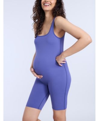 Women's Sleeveless Active Short Maternity Unitard - Motherhood Maternity
