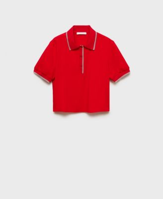 Women's Cropped Polo Shirt