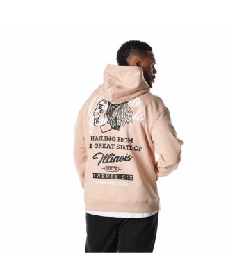 Men's and Women's Cream Chicago Blackhawks Pullover Hoodie