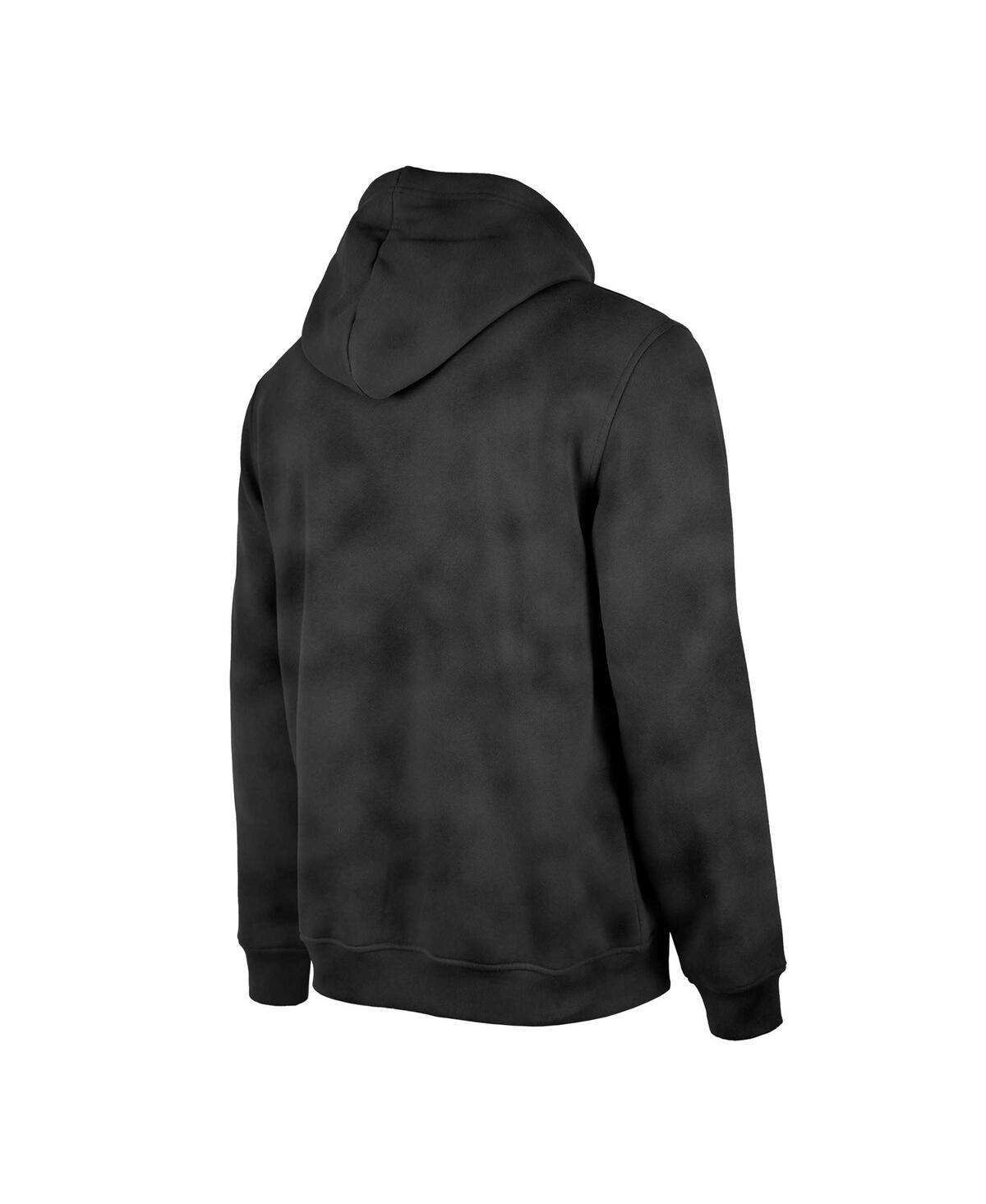 New Era Men's Black New York Jets Identity Helmet Enzyme Washed Pullover Hoodie In Black
