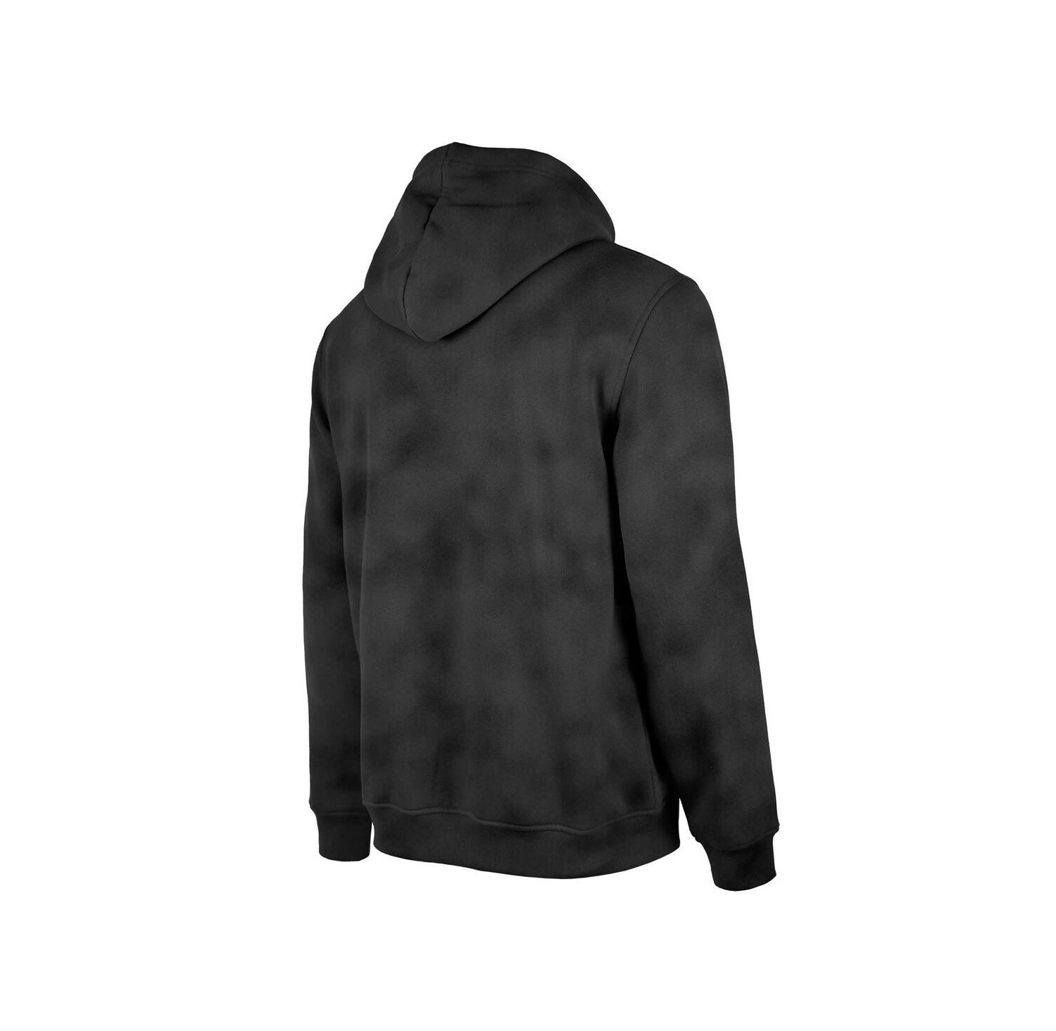 Men's Black New York Jets Identity Helmet Enzyme Washed Pullover Hoodie