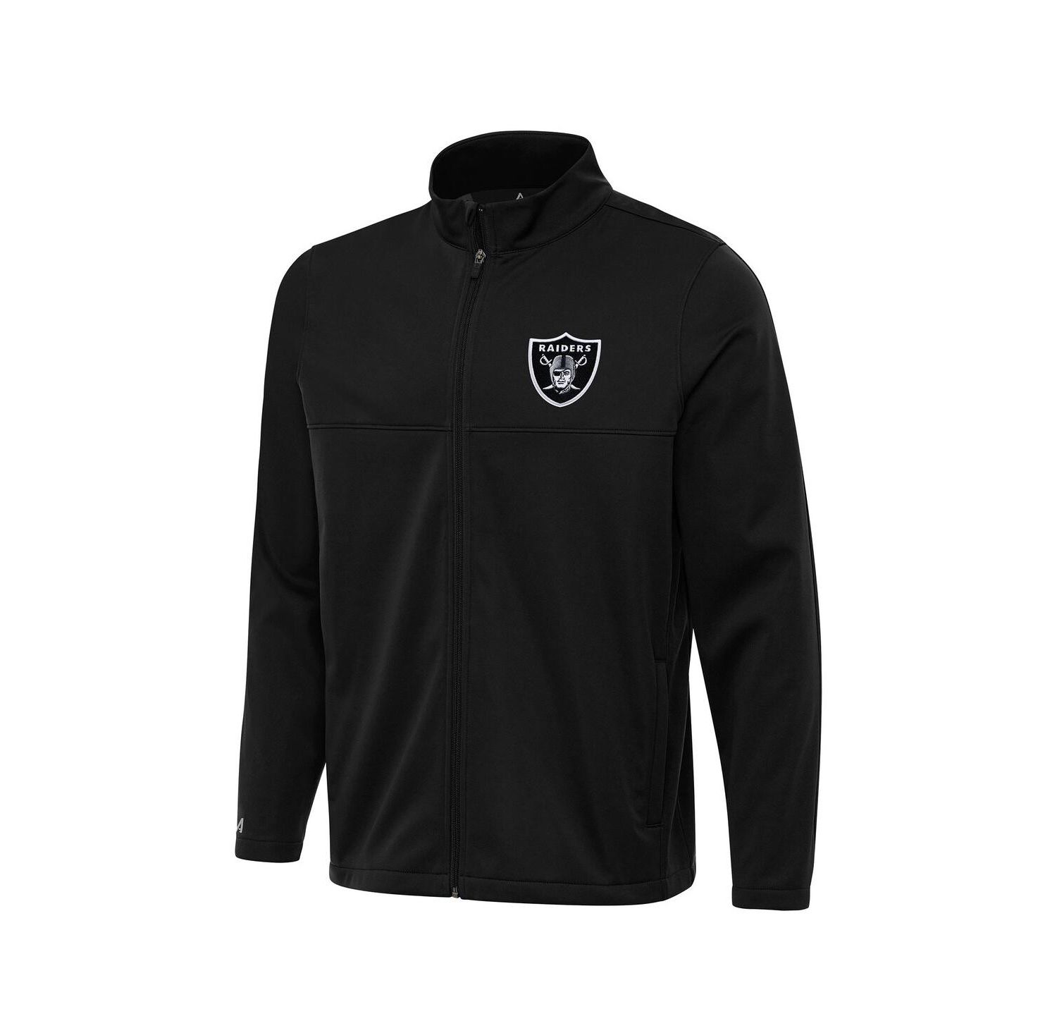 Men's Black Las Vegas Raiders Links 2 Full-Zip Golf Jacket