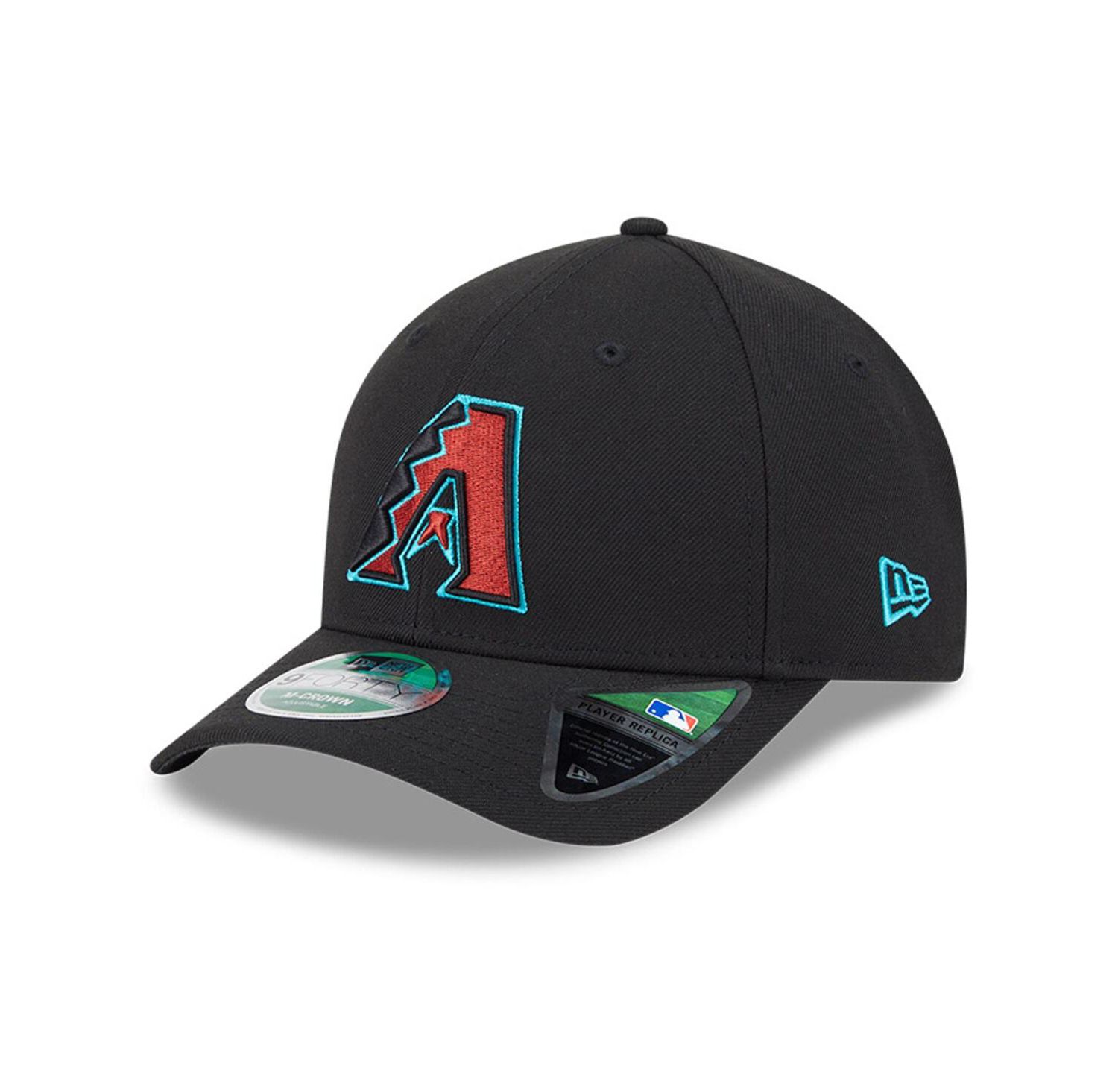 Men's Black Arizona Diamondbacks Player Replica 9FORTY Adjustable Hat