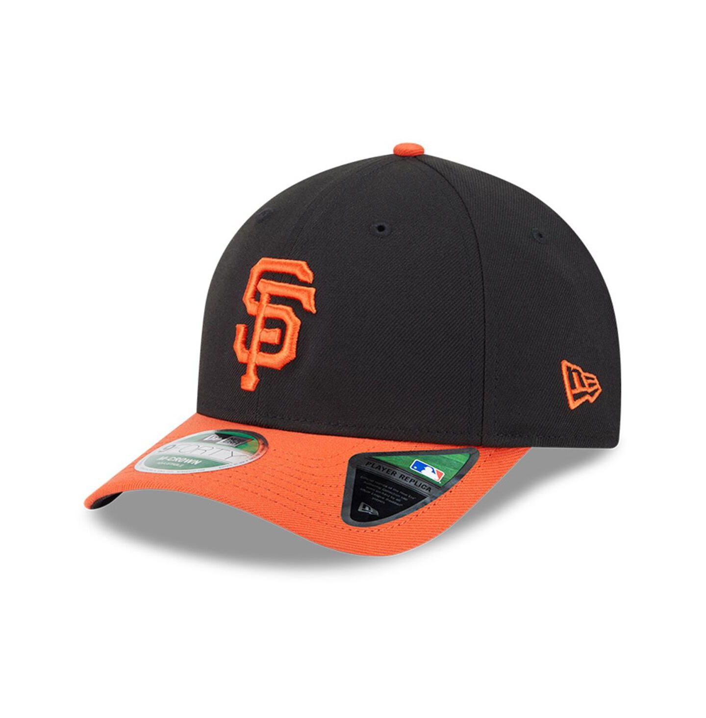 Мужская кепка New Era Black/Orange San Francisco Giants Player Replica 9FORTY Adjustable Hat — фото 1