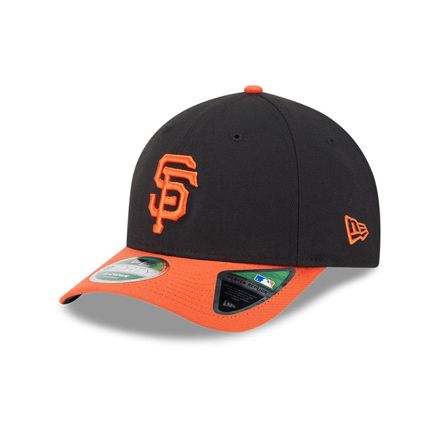 Men's Black/Orange San Francisco Giants Player Replica 9FORTY Adjustable Hat