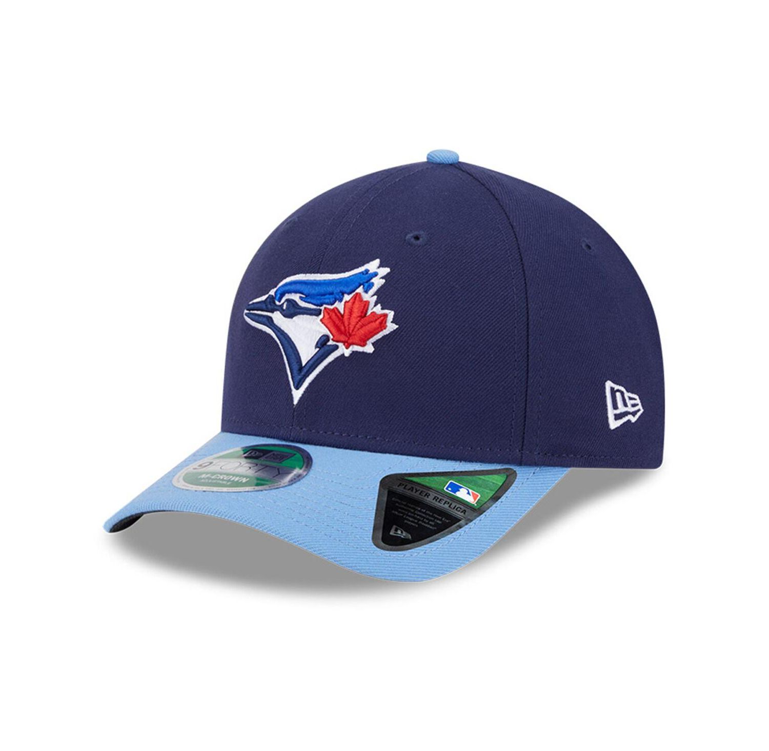 Men's Navy/Powder Blue Toronto Blue Jays Player Replica 9FORTY Adjustable Hat