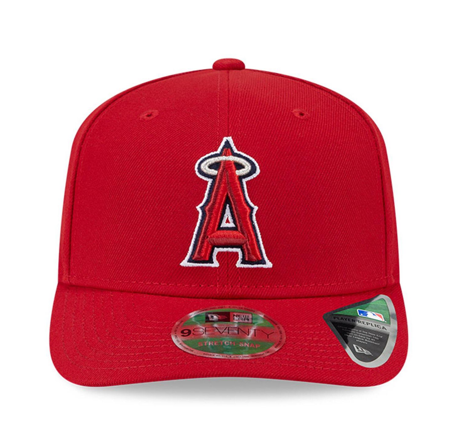 Men's Red Los Angeles Angels Player Replica 9SEVENTY Adjustable Hat