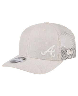 New Era - Men's Light Beige Atlanta Braves Flawless 9SEVENTY Stretch-Snap Hat