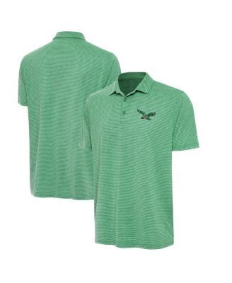 Antigua - Men's Heather Kelly Green Philadelphia Eagles Scheme Polo Shirt