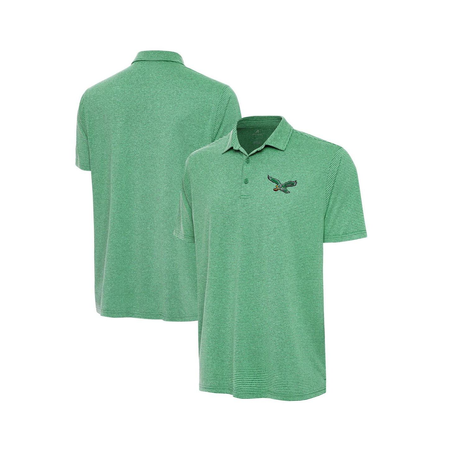 Men's Heather Kelly Green Philadelphia Eagles Scheme Polo Shirt