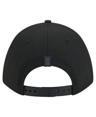 Men's Black Los Angeles Lakers Game Day Flag A-Frame 9FORTY Adjustable Hat