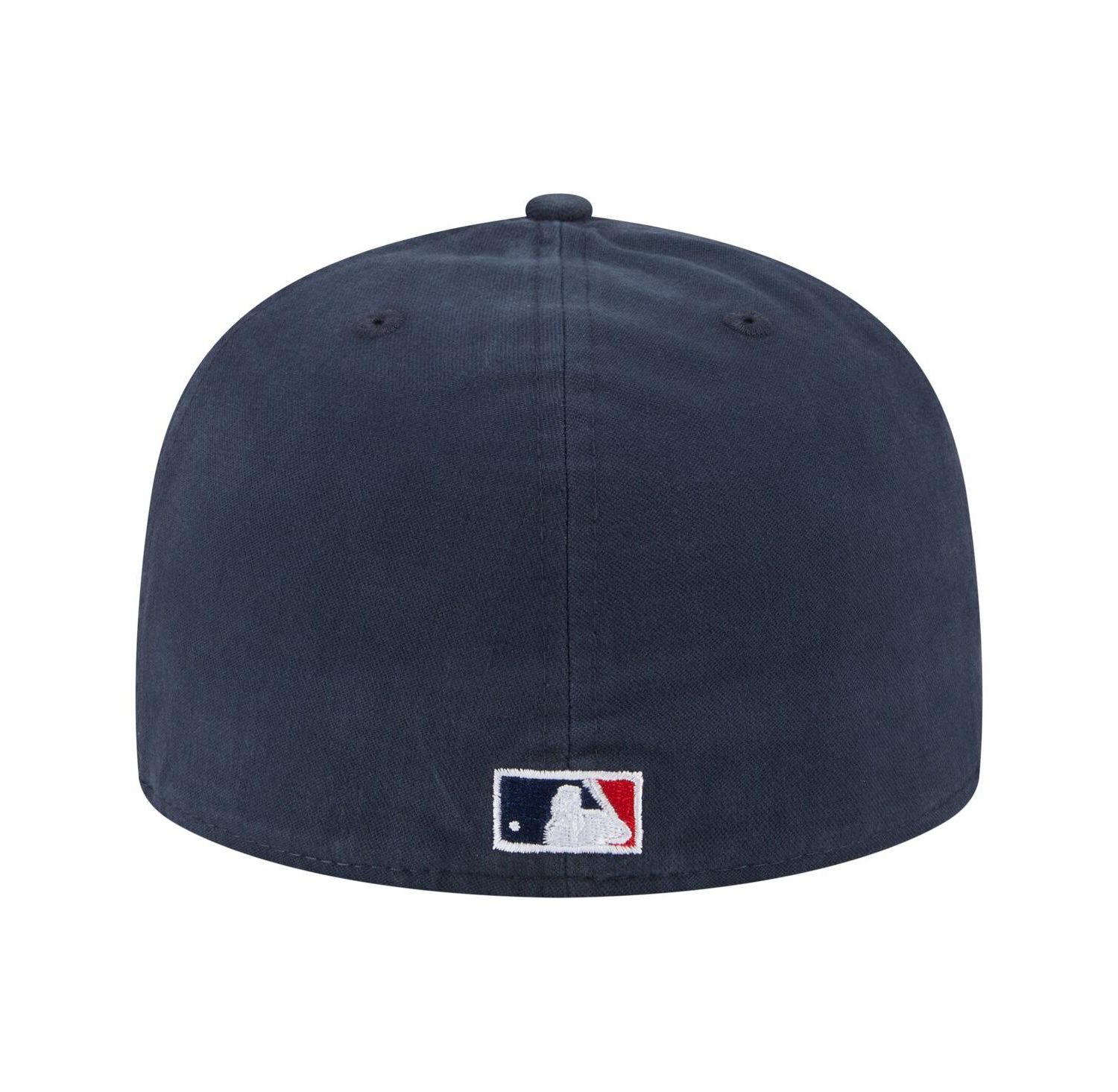 Men's Navy Atlanta Braves Championship Side Flag A-Frame 59FIFTY Fitted Hat