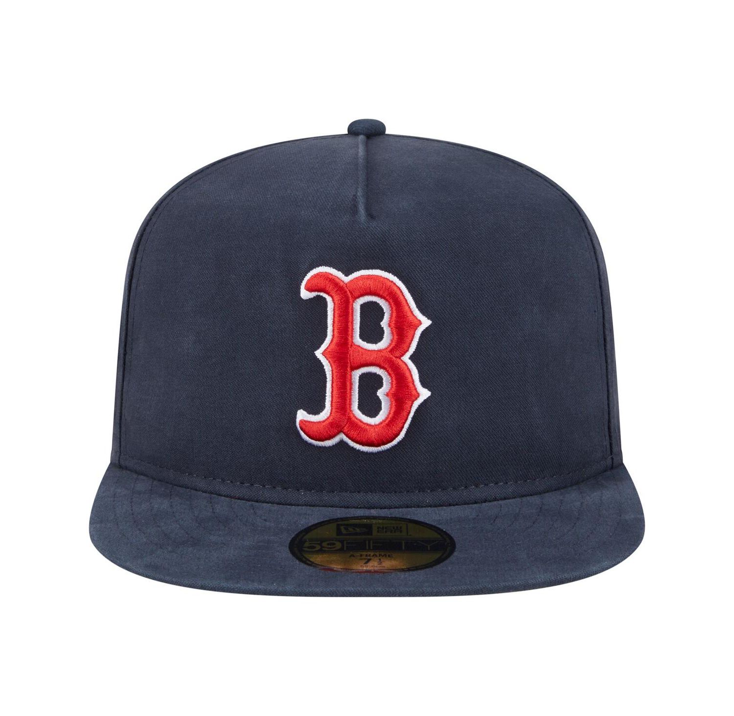 Men's Navy Boston Red Sox Championship Side Flag A-Frame 59FIFTY Fitted Hat