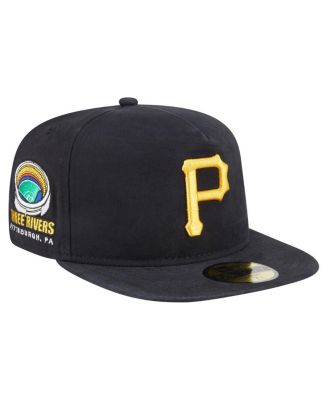 New Era - Men's&nbsp;Black Pittsburgh Pirates Championship Side Flag A-Frame 59FIFTY Fitted Hat