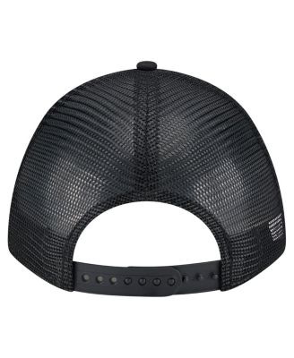 Men's Black New York Mets Gradient 9FORTY A-Frame M-Crown Trucker Adjustable Hat