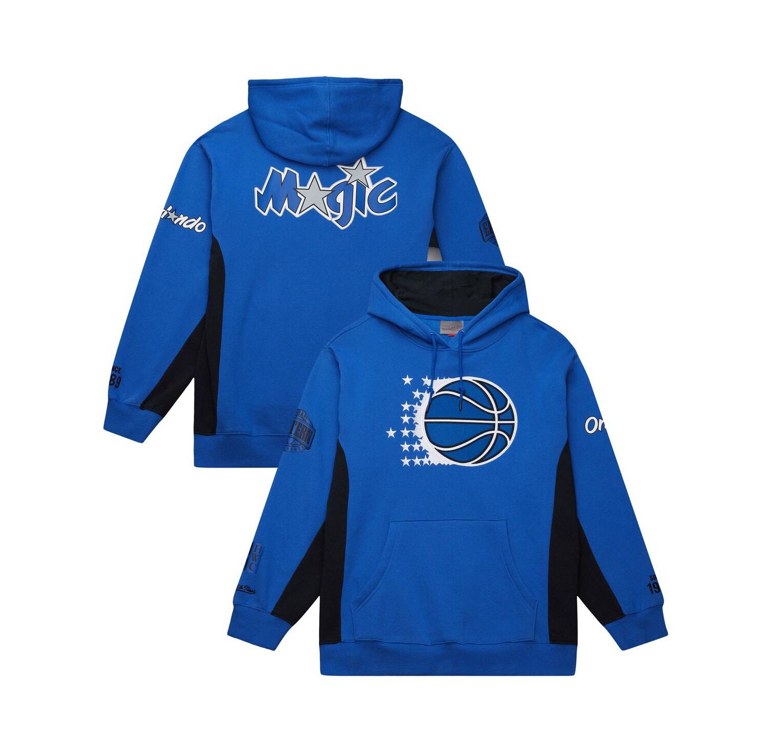 Men's Blue Orlando Magic Hardwood Classics Team Origins Fleece Pullover Hoodie