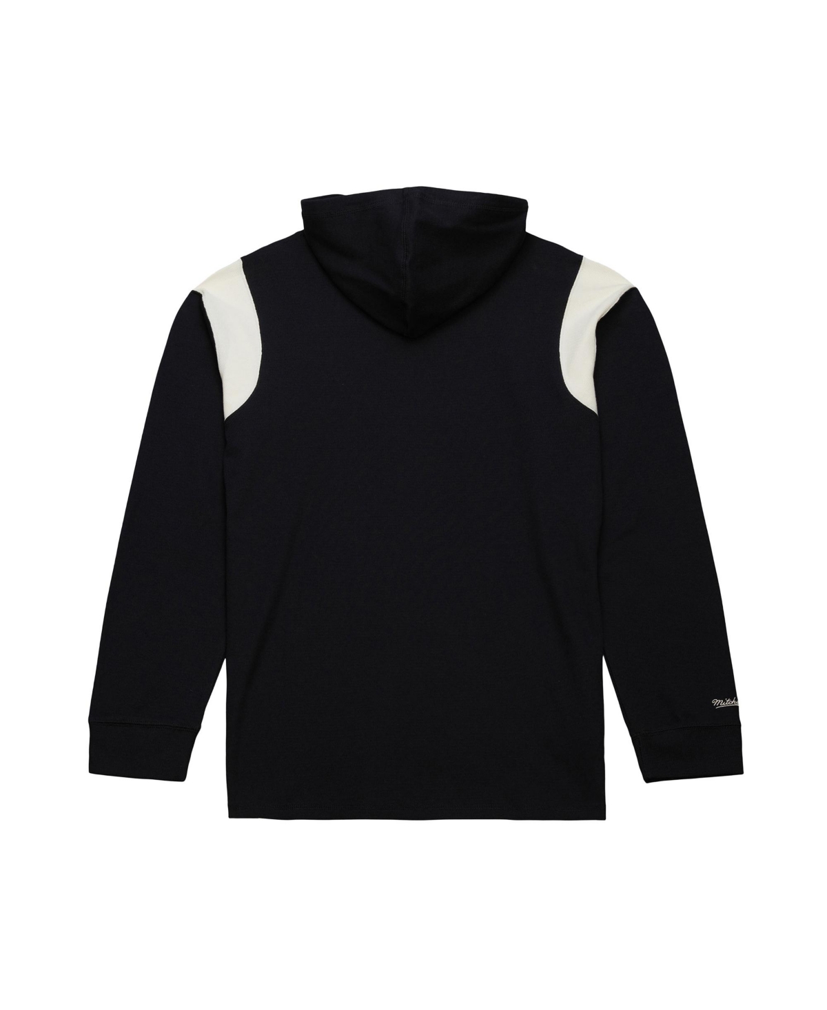 Mitchell & Ness Men's Black Texas Longhorns Thermal Lightweight Pullover Hoodie